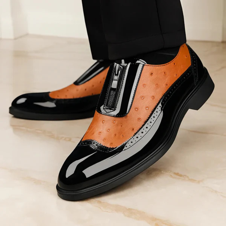 Oxford Ostrich Leather Shoes