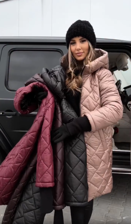 Margot | Elegant quilted down jacket with hood