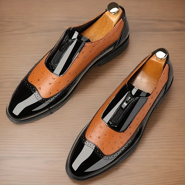 Oxford Ostrich Leather Shoes