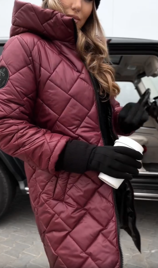 Margot | Elegant quilted down jacket with hood