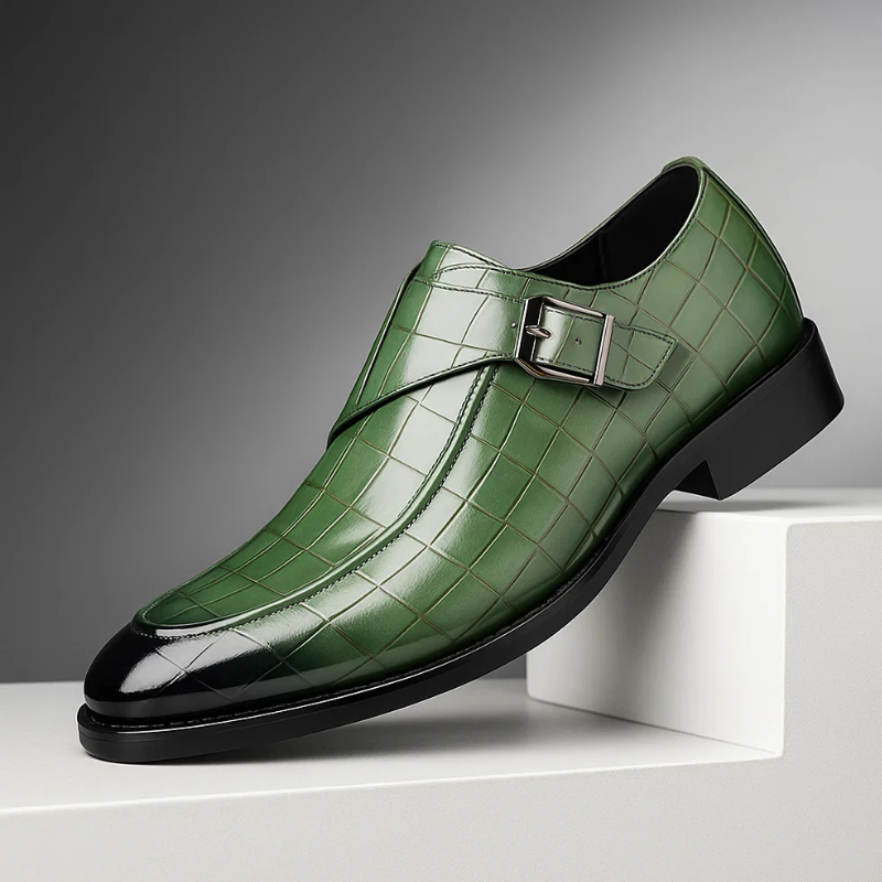 Victorino Leather Monk Strap Loafers