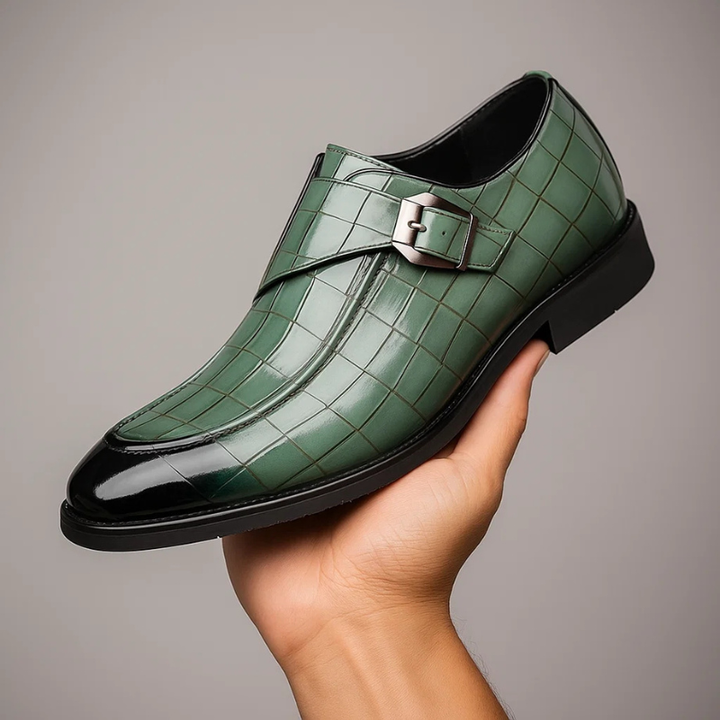 Victorino Leather Monk Strap Loafers