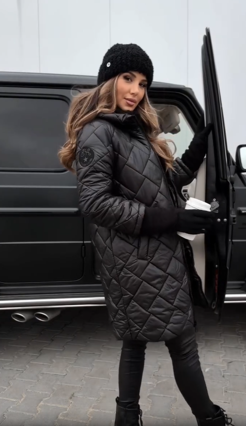 Margot | Elegant quilted down jacket with hood