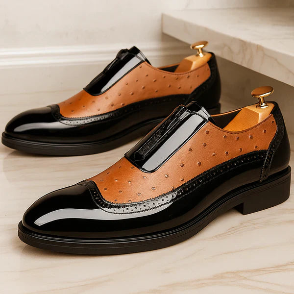 Oxford Ostrich Leather Shoes