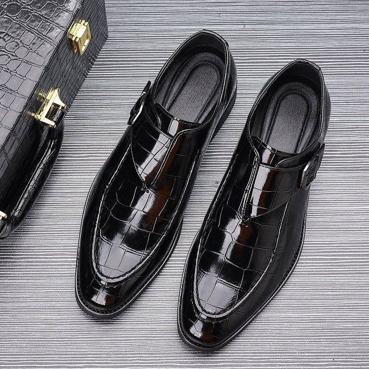 Victorino Leather Monk Strap Loafers