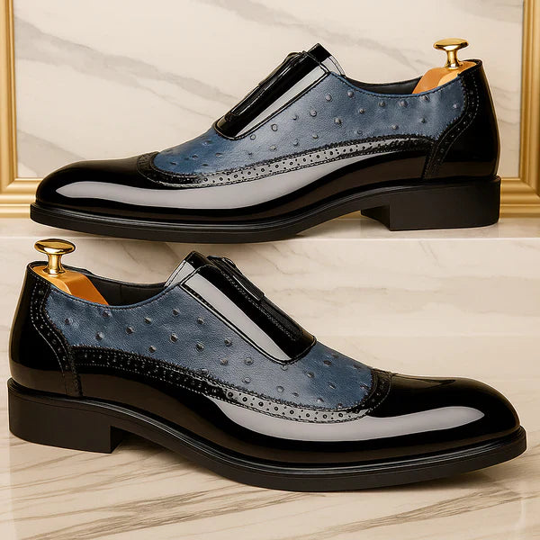 Oxford Ostrich Leather Shoes