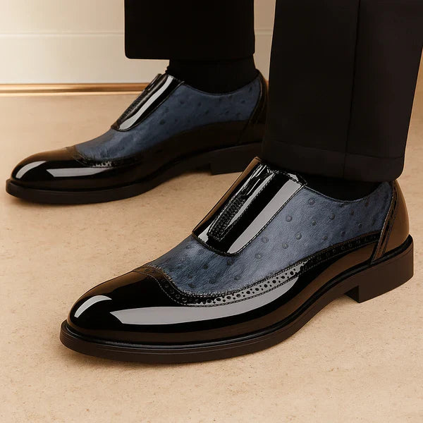 Oxford Ostrich Leather Shoes