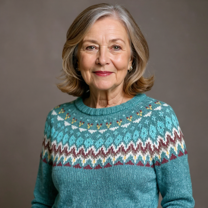 Sofia | Vintage Islandzki Sweter z Wełny