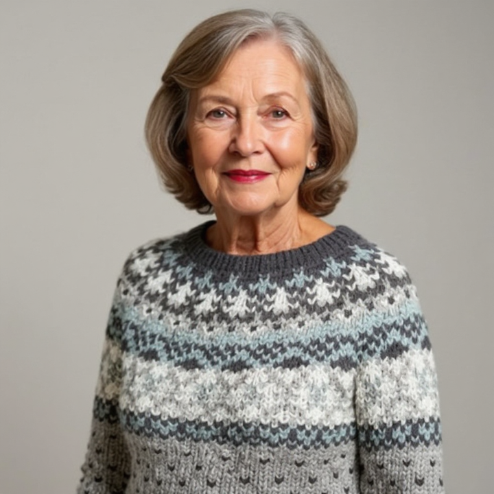 Amelia | Vintage Islandzki Sweter Wełniany